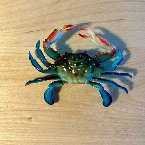 Decorative 4 inch Maryland blue crab